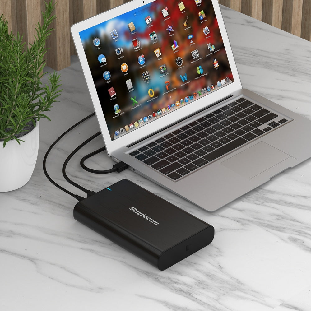 simplecom-se331-aluminium-3-5-sata-to-usb-c-external-hard-drive-enclosure-usb-3-2-gen1-5gbps at www.mallsonline.com.au