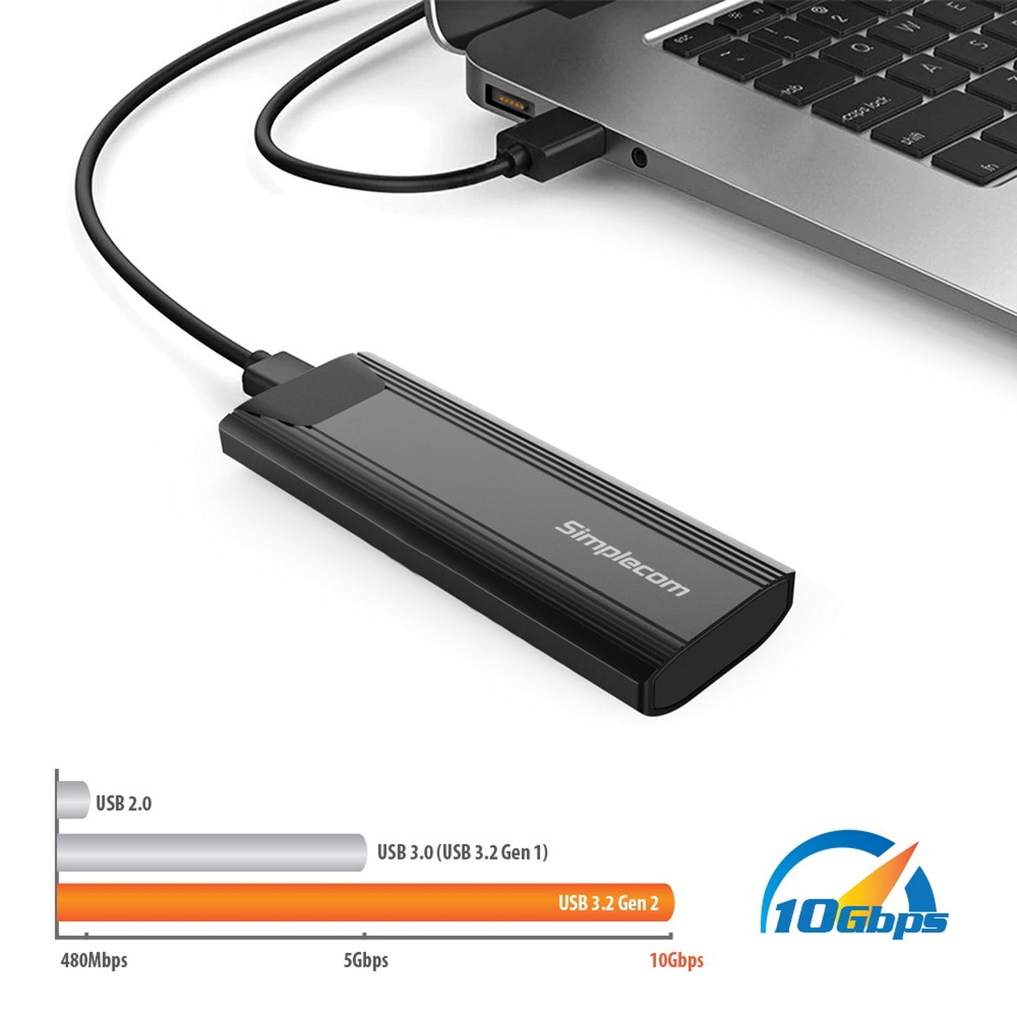 simplecom-se504v2-nvme-sata-dual-protocol-m-2-ssd-usb-c-enclosure-tool-free-usb-3-2-gen-2-10gbps at www.mallsonline.com.au