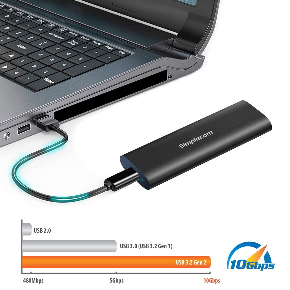 simplecom-se516-nvme-sata-dual-protocol-m-2-ssd-tool-free-usb-c-enclosure-usb-3-2-gen-2-10gbps at www.mallsonline.com.au