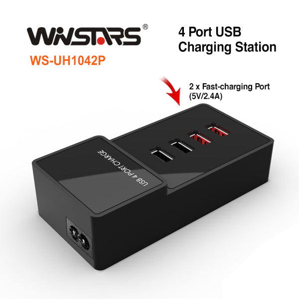 winstars-usb-4-port-charging-station-ws-uh1042p at www.mallsonline.com.au