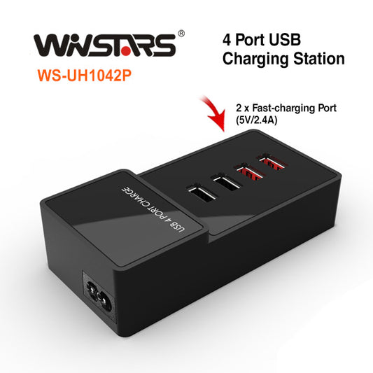 winstars-usb-4-port-charging-station-ws-uh1042p at www.mallsonline.com.au