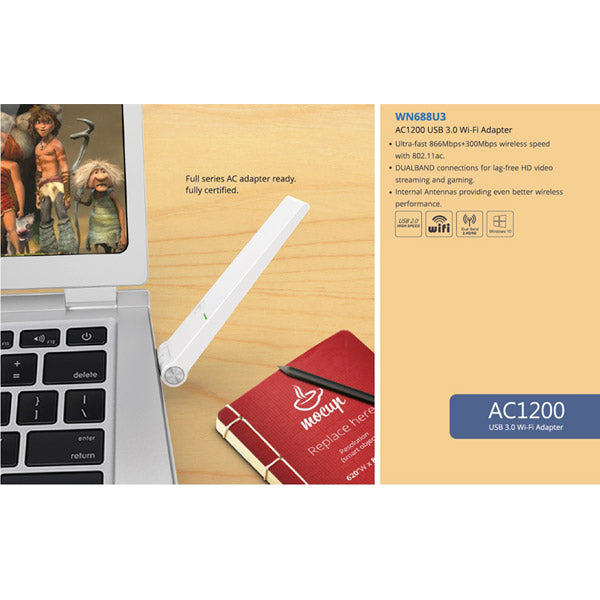 winstar-wireless-ac1300m-dual-band-usb-3-0-adapter at www.mallsonline.com.au