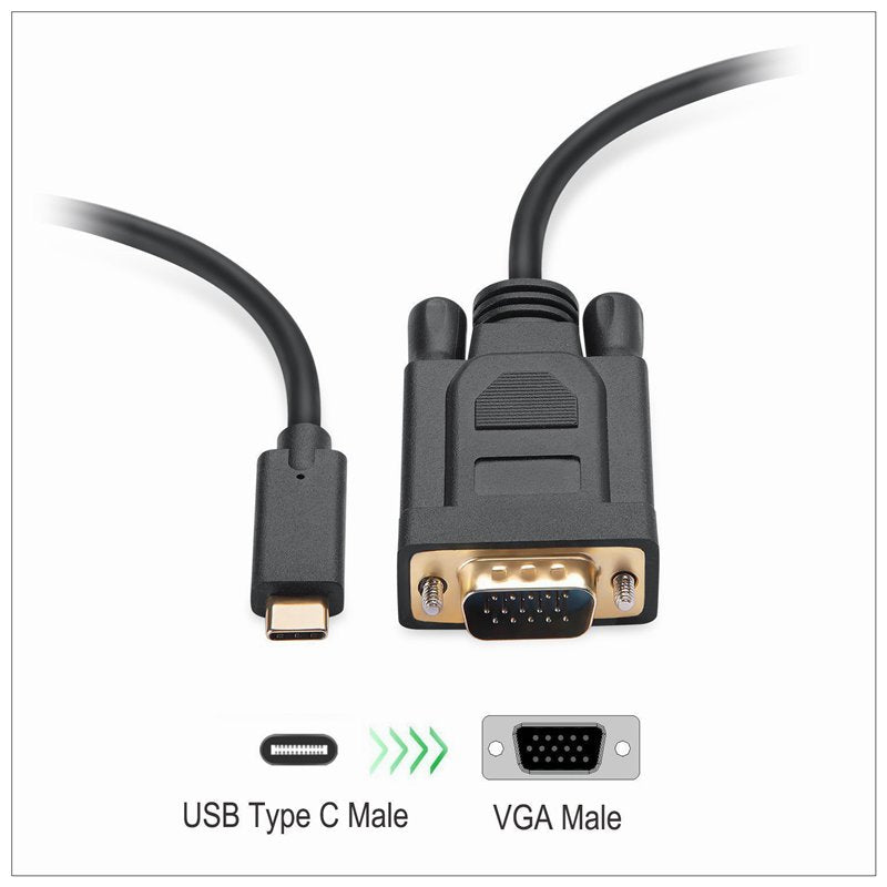 1-8m-type-c-usb-c-thunderbolt-3-to-vga-cable-male-to-male-converter-for-macbook at www.mallsonline.com.au