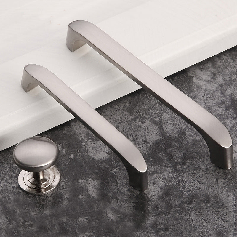 brushed-zinc-kitchen-door-cabinet-drawer-handle-pulls-96mm www.mallsonline.com.au