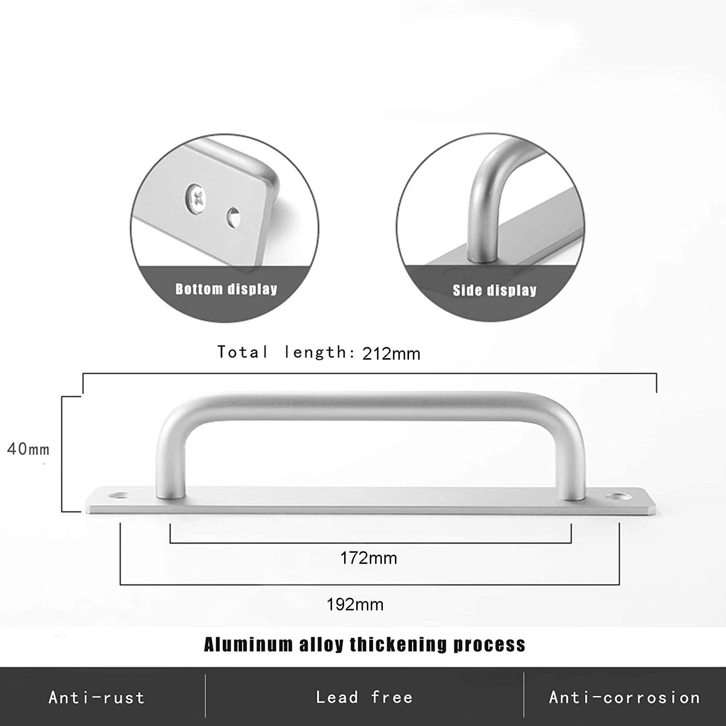 barn-door-handle-sliding-pull-cabinet-door-handles-drawer-knobs-kitchen-handles-silver www.mallsonline.com.au