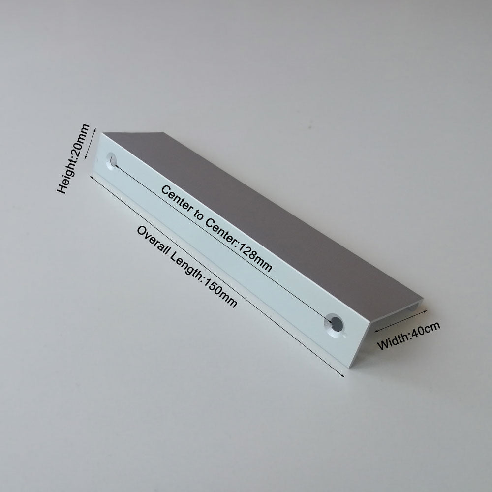 aluminum-kitchen-cabinet-bar-handles-drawer-handle-pull-white-hole-to-hole-128mm www.mallsonline.com.au