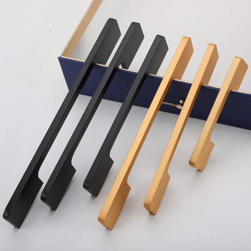 slim-design-kitchen-cabinet-handles-drawer-bar-handle-pull-black-128mm www.mallsonline.com.au