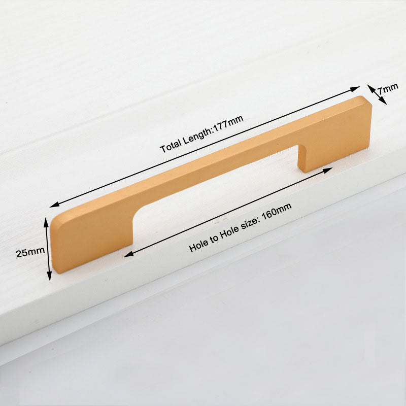 slim-design-kitchen-cabinet-handles-drawer-bar-handle-pull-gold-160mm www.mallsonline.com.au
