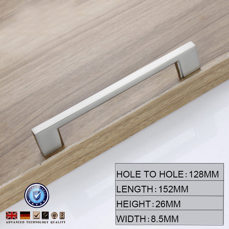 brushed-nickel-kitchen-door-cabinet-drawer-handle-pulls-128mm www.mallsonline.com.au