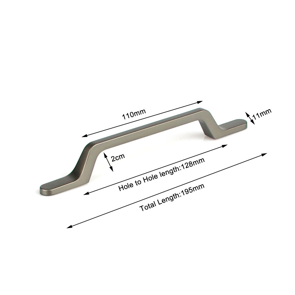 black-zinc-kitchen-cabinet-handles-drawer-bar-handle-pull-128mm www.mallsonline.com.au