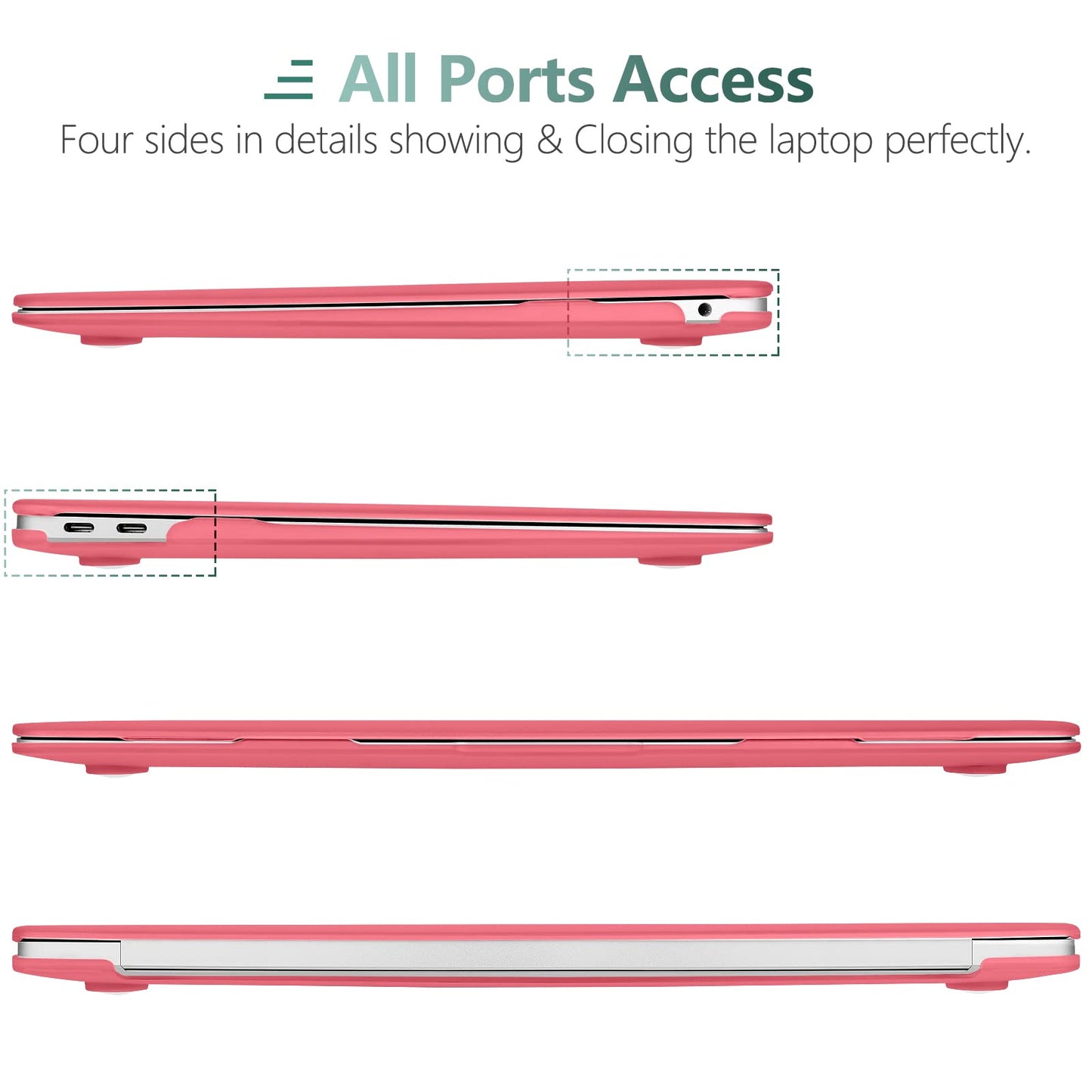 macbook-air-13-inch-case-2020-2019-2018-a1932-a2179-a2337-shell-case-keyboard-cover-pink at www.mallsonline.com.au