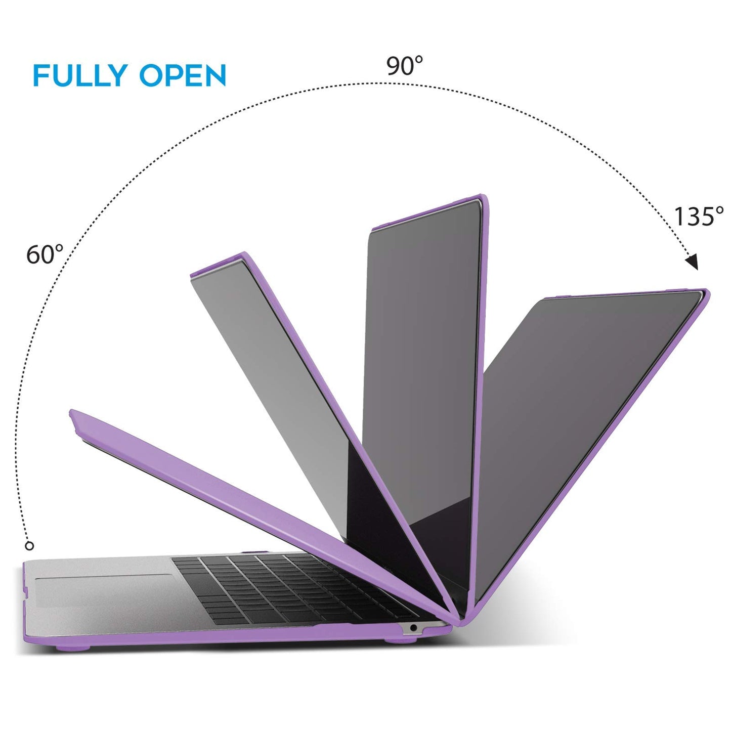 macbook-air-13-inch-case-2020-2019-2018-a1932-a2179-a2337-shell-case-keyboard-cover-purple at www.mallsonline.com.au