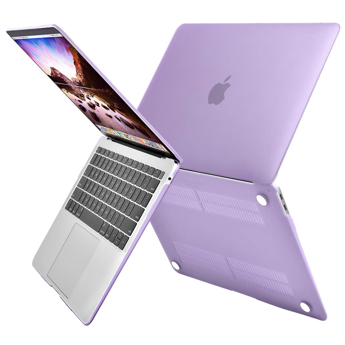 macbook-air-13-inch-case-2020-2019-2018-a1932-a2179-a2337-shell-case-keyboard-cover-purple at www.mallsonline.com.au