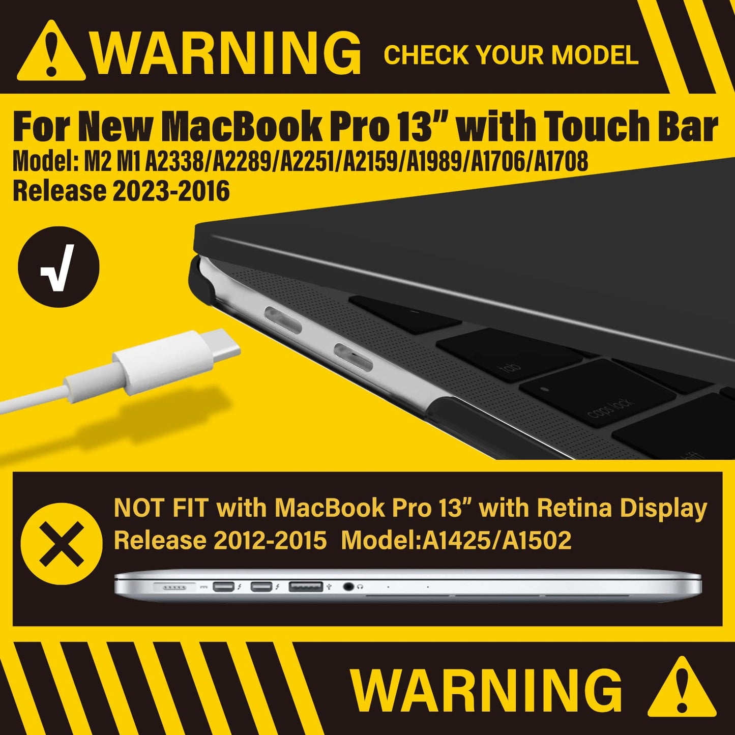 macbook-pro-13-inch-2020-release-a2251-a2289-a2338-matte-shell-case-keyboard-cover-touch-bar-black at www.mallsonline.com.au