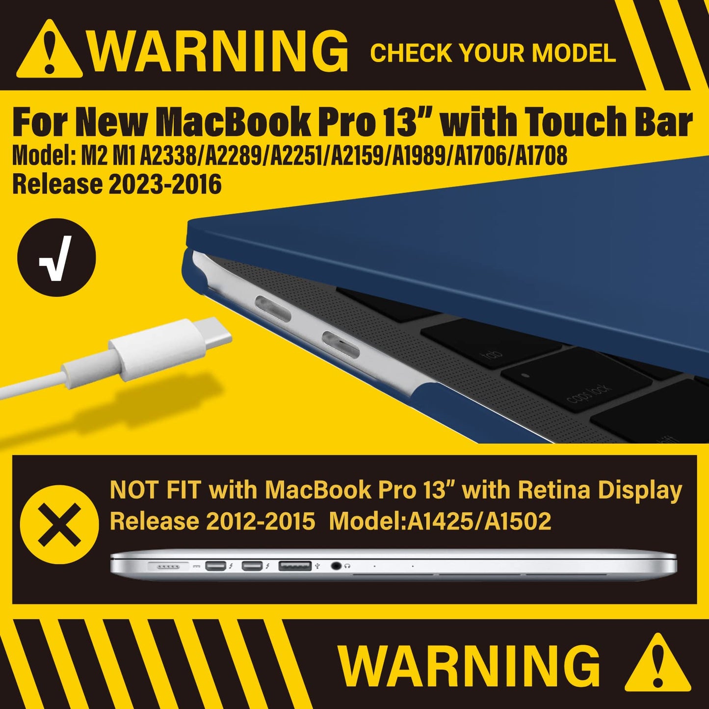 navy-blue-macbook-pro-13-inch-2020-a2338-a2251-a2289-matte-shell-case-keyboard-cover-touch-bar at www.mallsonline.com.au