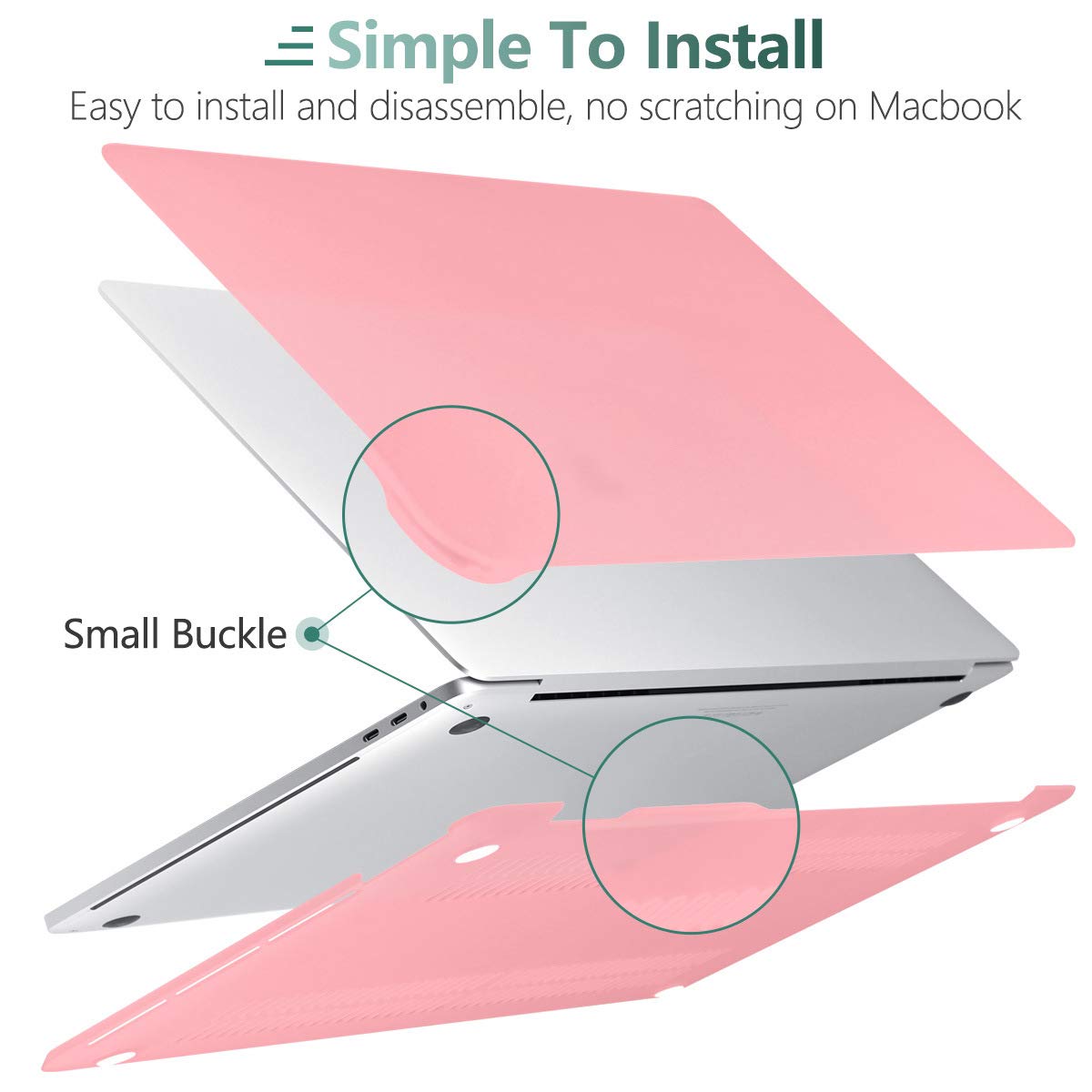 pink-macbook-pro-13-inch-2020-a2338-a2251-a2289-matte-shell-case-keyboard-cover-touch-bar at www.mallsonline.com.au
