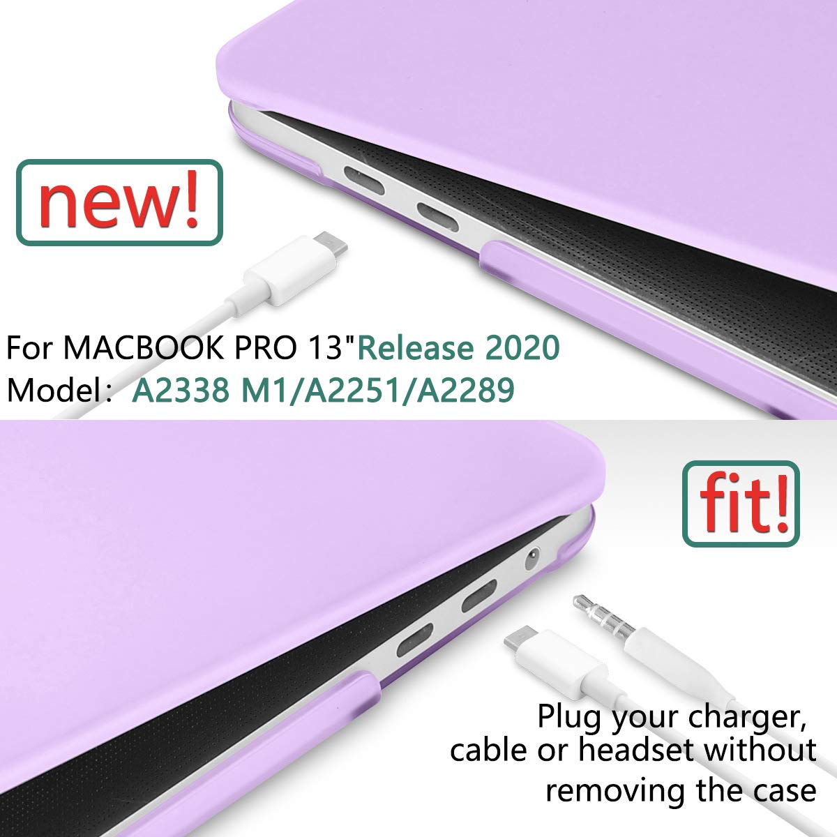 purple-macbook-pro-13-inch-2020-a2338-a2251-a2289-matte-shell-case-keyboard-cover-touch-bar at www.mallsonline.com.au