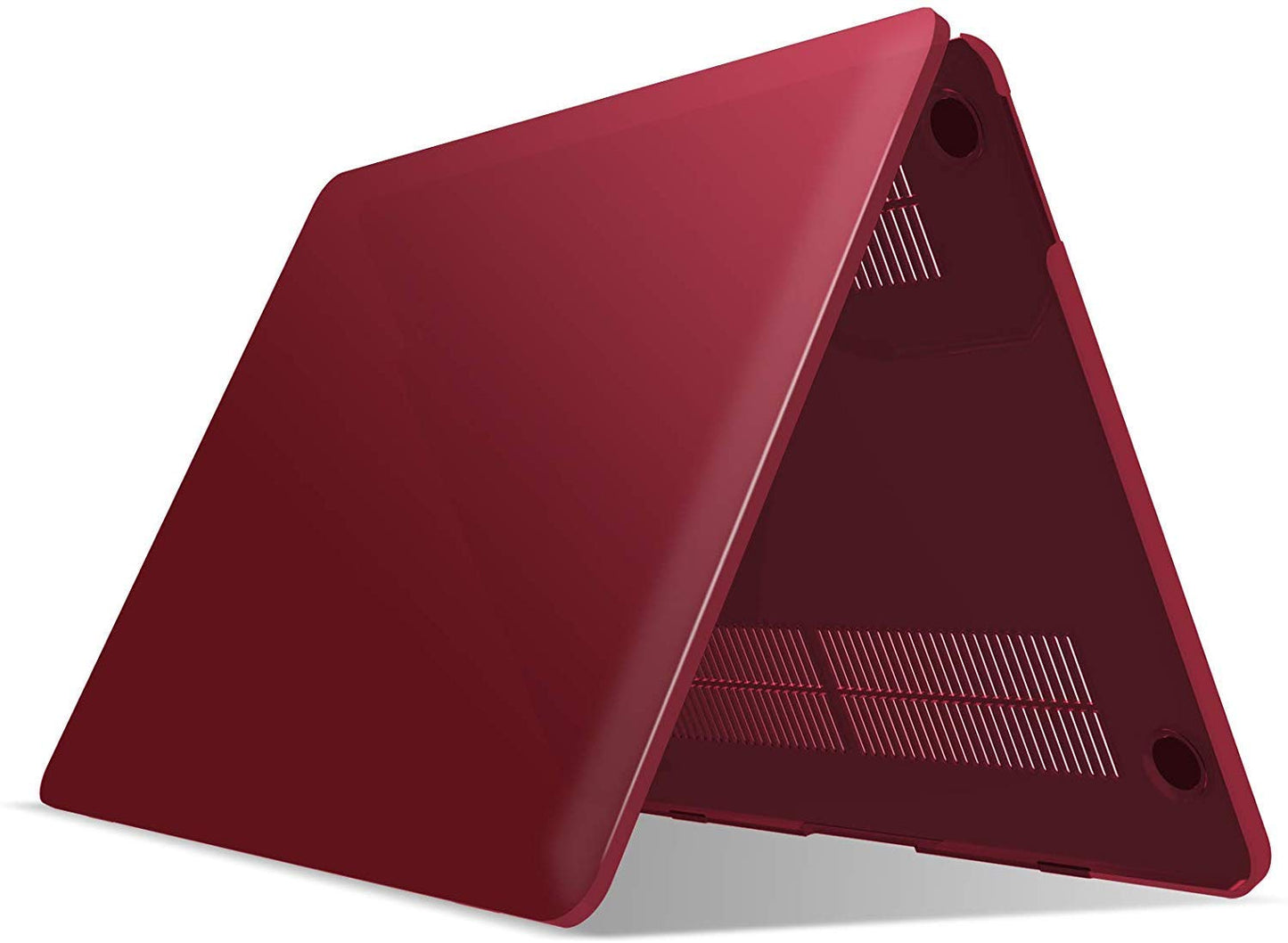 dark-red-macbook-pro-13-inch-2020-a2338-a2251-a2289-matte-shell-case-keyboard-cover-touch-bar at www.mallsonline.com.au