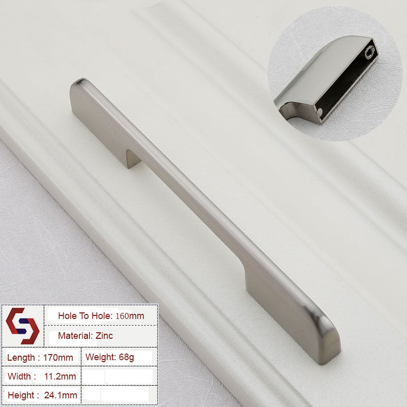 zinc-kitchen-cabinet-handles-drawer-bar-handle-pull-brushed-silver-color-hole-to-hole-size-160mm-1 at www.mallsonline.com.au