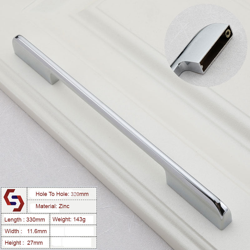zinc-kitchen-cabinet-handles-drawer-bar-handle-pull-silver-color-hole-to-hole-size-320mm-1 www.mallsonline.com.au