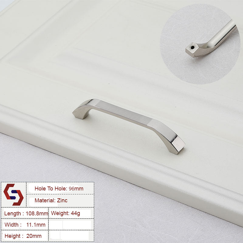 zinc-kitchen-cabinet-handles-bar-drawer-handle-pull-silver-color-hole-to-hole-96mm www.mallsonline.com.au