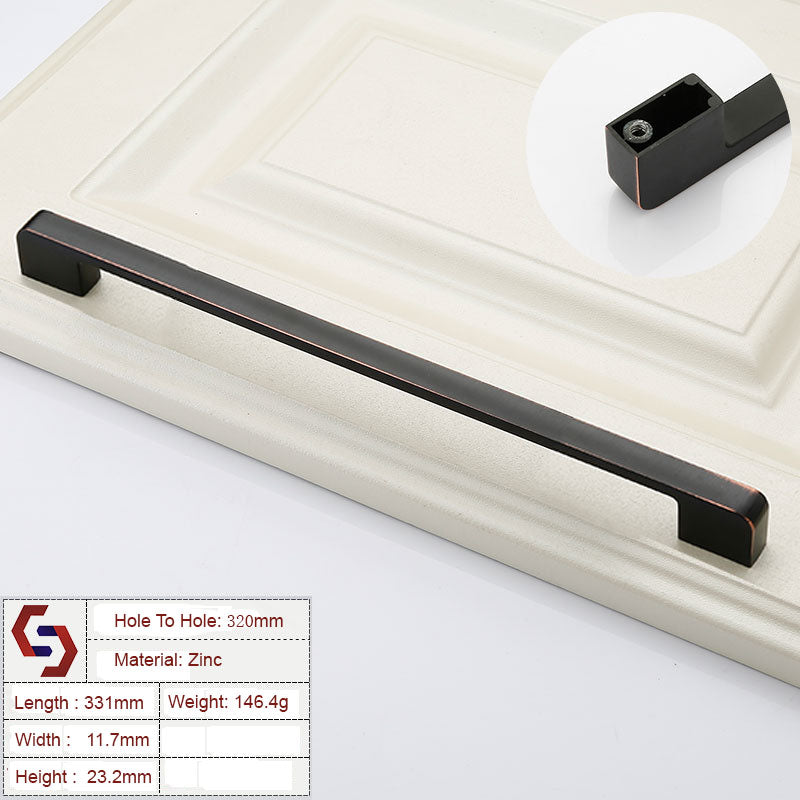 zinc-kitchen-cabinet-handles-drawer-bar-handle-pull-black-copper-color-hole-to-hole-size-320mm at www.mallsonline.com.au