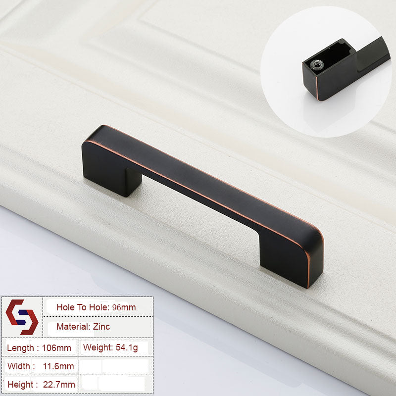 zinc-kitchen-cabinet-handles-drawer-bar-handle-pull-black-copper-color-hole-to-hole-size-96mm www.mallsonline.com.au