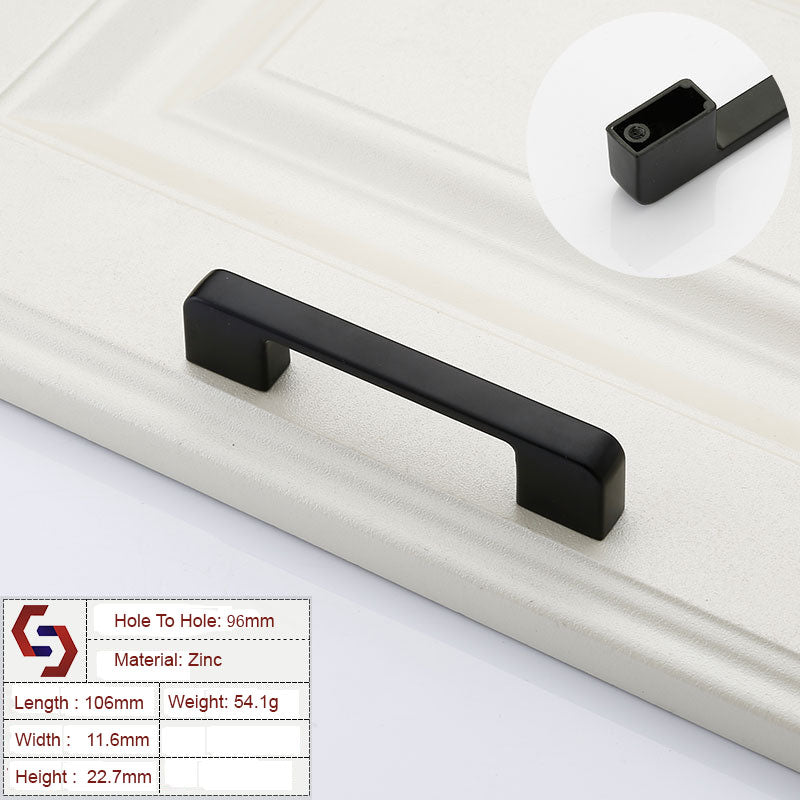 zinc-kitchen-cabinet-handles-drawer-bar-handle-pull-black-color-hole-to-hole-size-96mm www.mallsonline.com.au