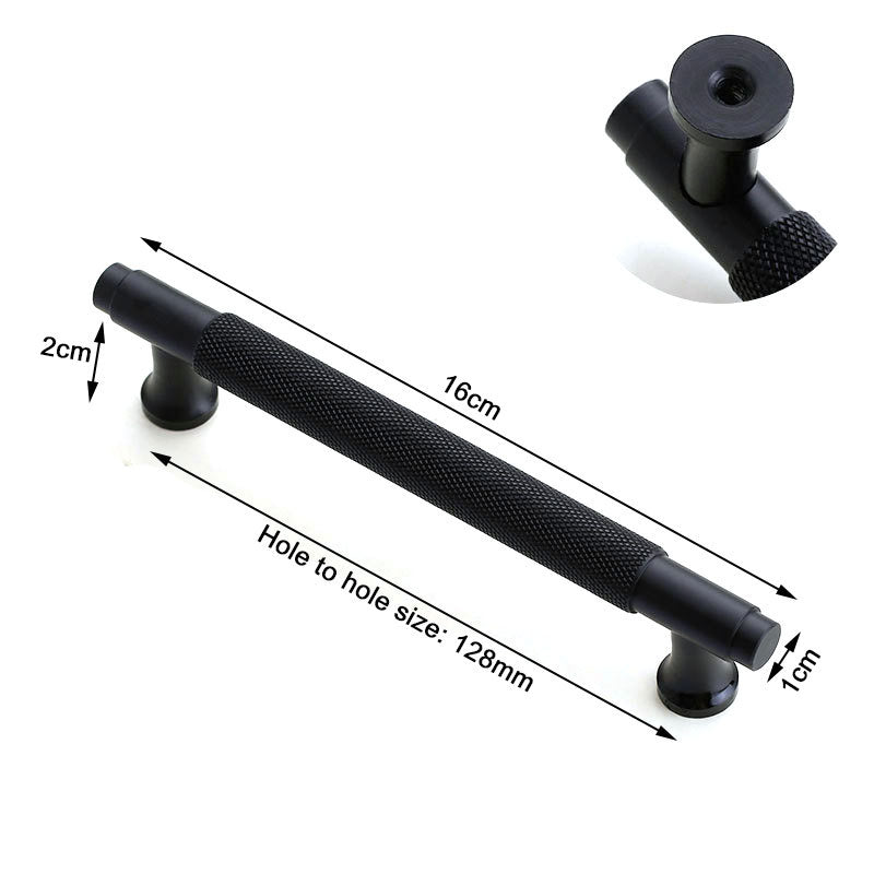 black-furniture-door-kitchen-cabinet-handle-handles-pull-pulls-cupboard-128mm www.mallsonline.com.au