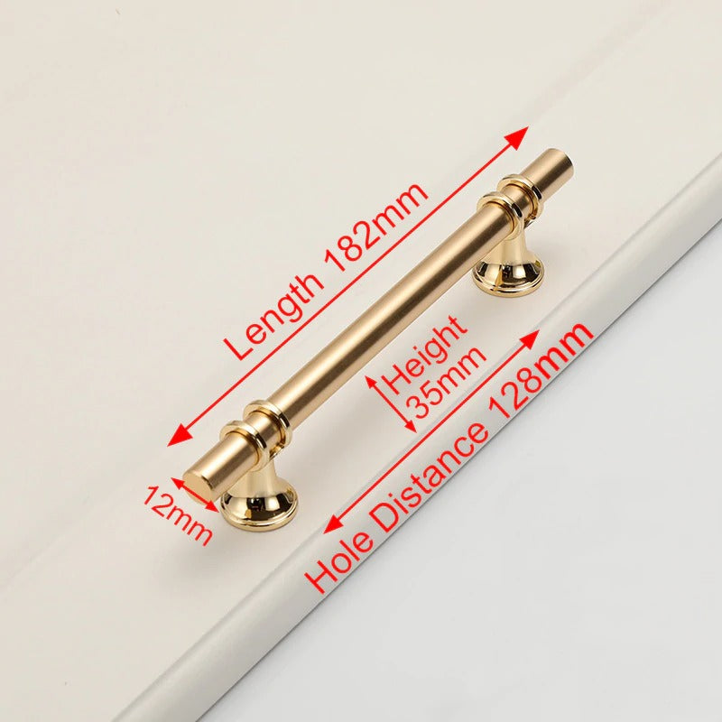 luxury-design-kitchen-cabinet-handles-drawer-bar-handle-pull-gold-128mm www.mallsonline.com.au