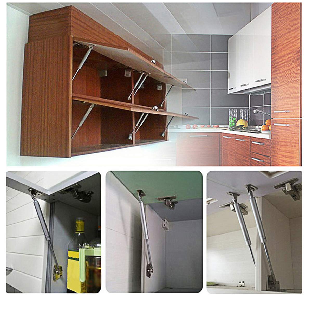 2-pcs-100n-cabinet-door-hydraulic-hinge-metal-head-lift-support-soft-close-buffer-telescopic www.mallsonline.com.au