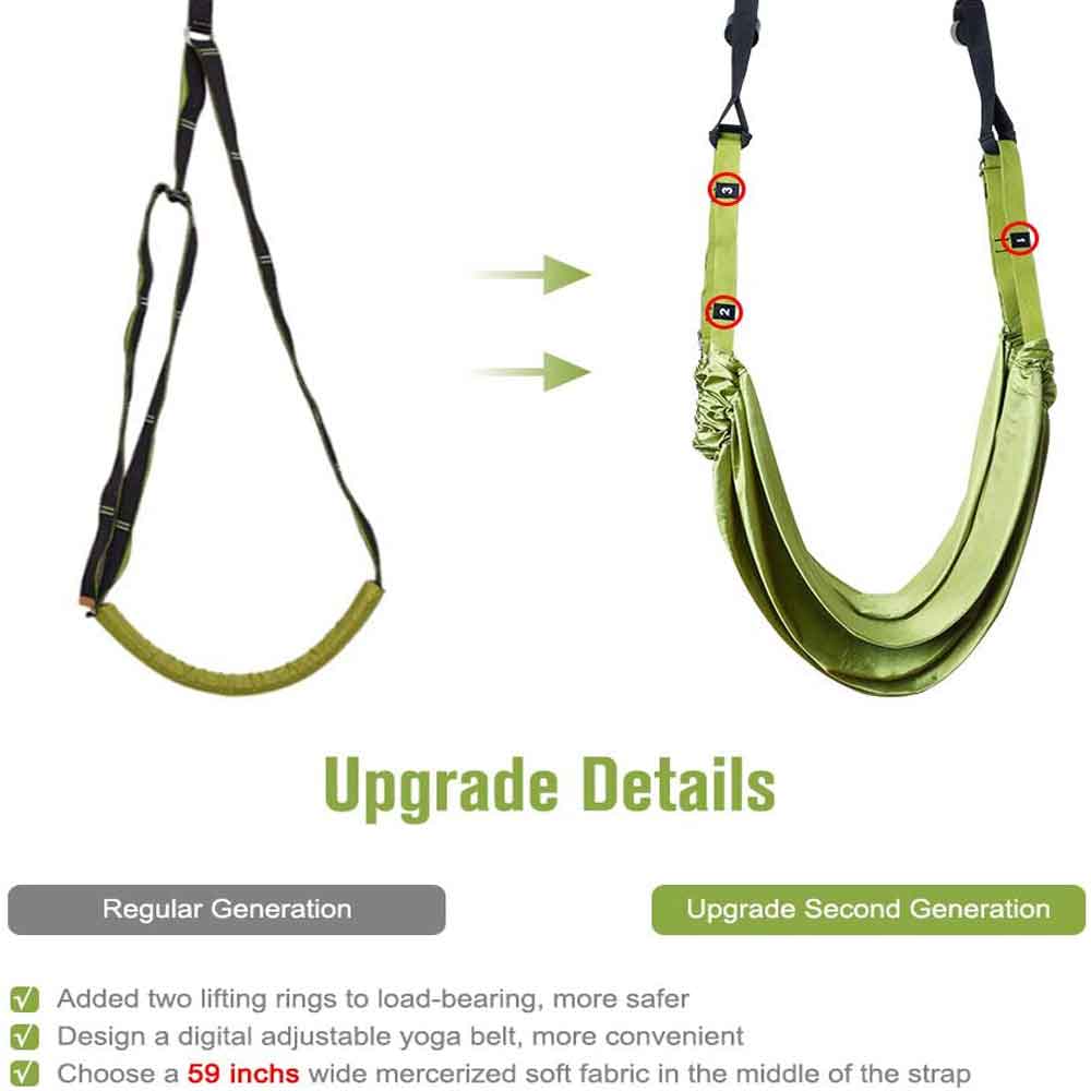 green-fitness-yoga-strap-band-waist-trainer-leg-door-swing-adjustable-ballet-dancer www.mallsonline.com.au