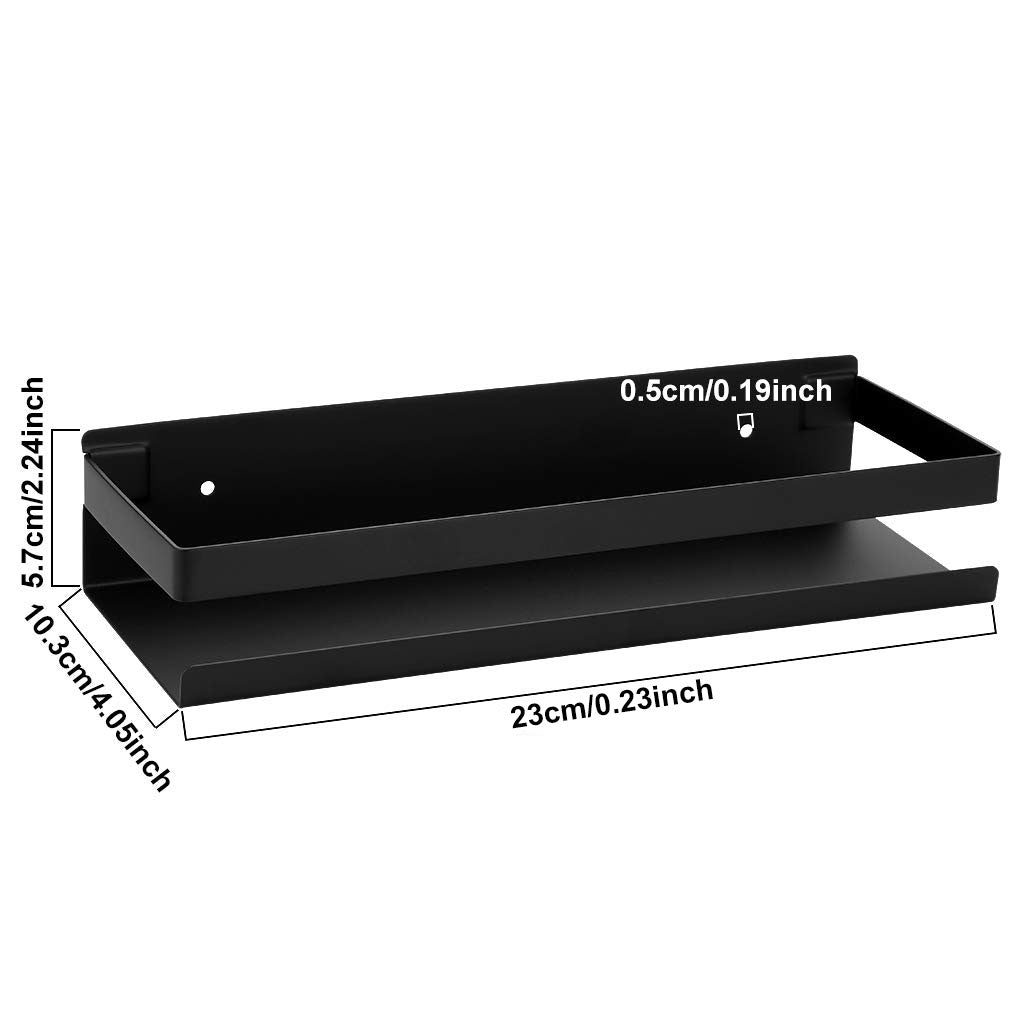 black-bathroom-shower-shelf-kitchen-rack-storage-shelves-shampoo-holder-organizer at www.mallsonline.com.au