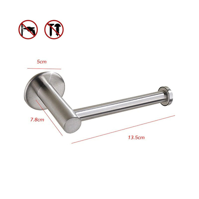 toilet-paper-brushed-holder-self-adhesive-bathroom-paper-roll-holder-roll-holder-304 at www.mallsonline.com.au