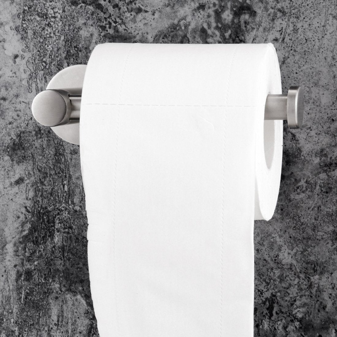 toilet-paper-brushed-holder-self-adhesive-bathroom-paper-roll-holder-roll-holder-304 at www.mallsonline.com.au