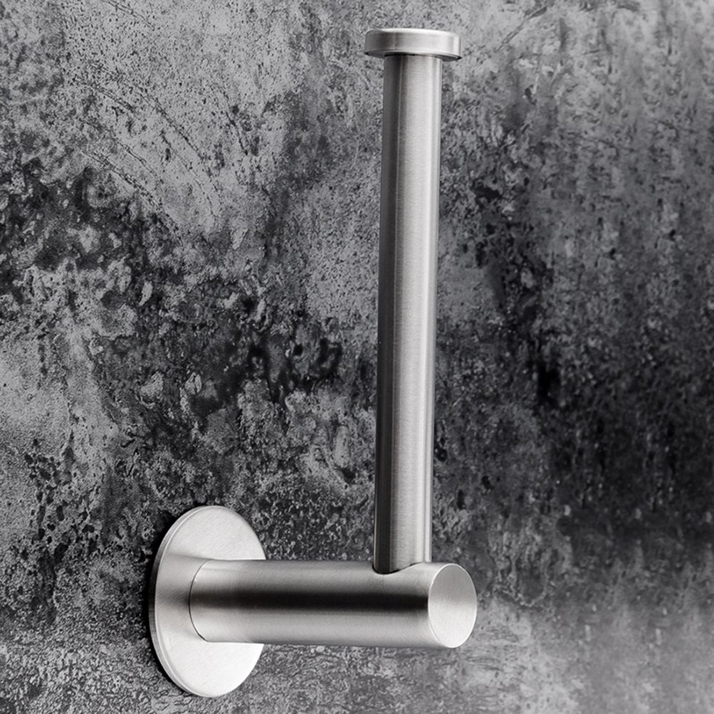 toilet-paper-brushed-holder-self-adhesive-bathroom-paper-roll-holder-roll-holder-304 at www.mallsonline.com.au