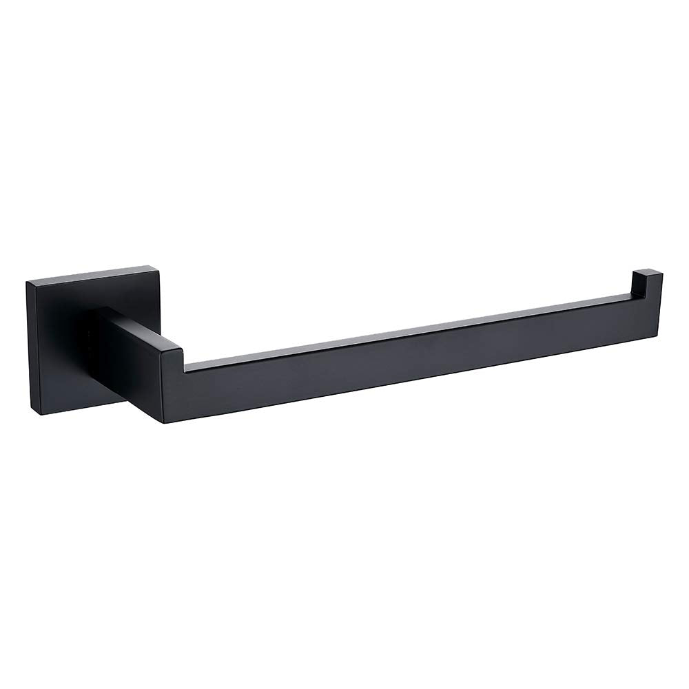 square-hand-towel-holder-ring-wall-mounted-modern-towel-bar-bathroom-kitchen-black at www.mallsonline.com.au