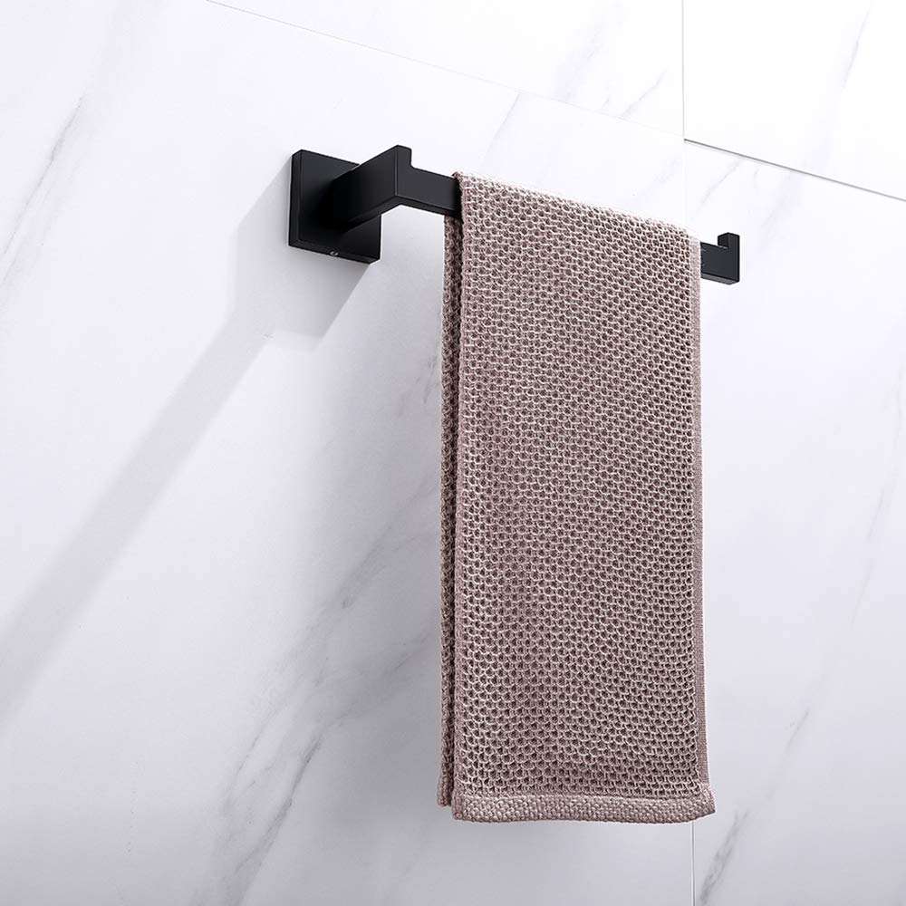 square-hand-towel-holder-ring-wall-mounted-modern-towel-bar-bathroom-kitchen-black at www.mallsonline.com.au