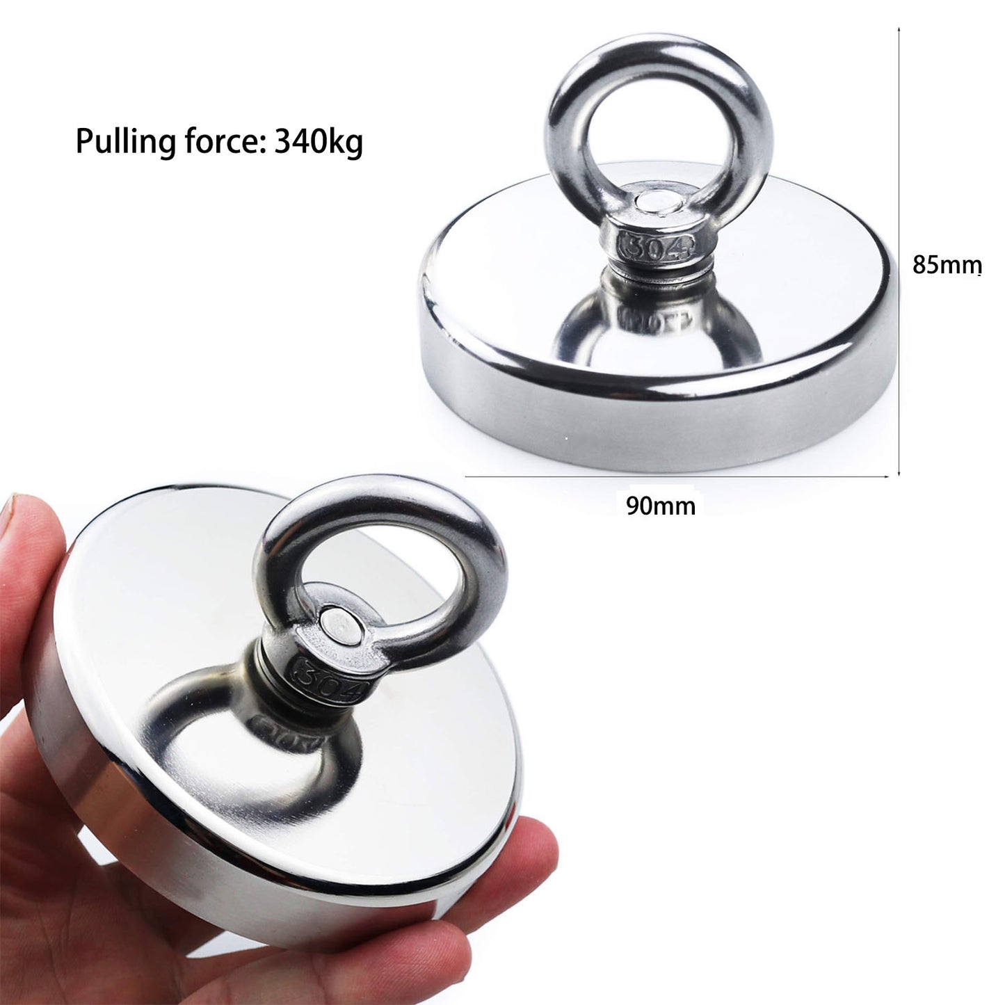 salvage-340kg-recovery-magnet-hook-countersunk-hole-eyebolt-treasure-hunting-fishing www.mallsonline.com.au