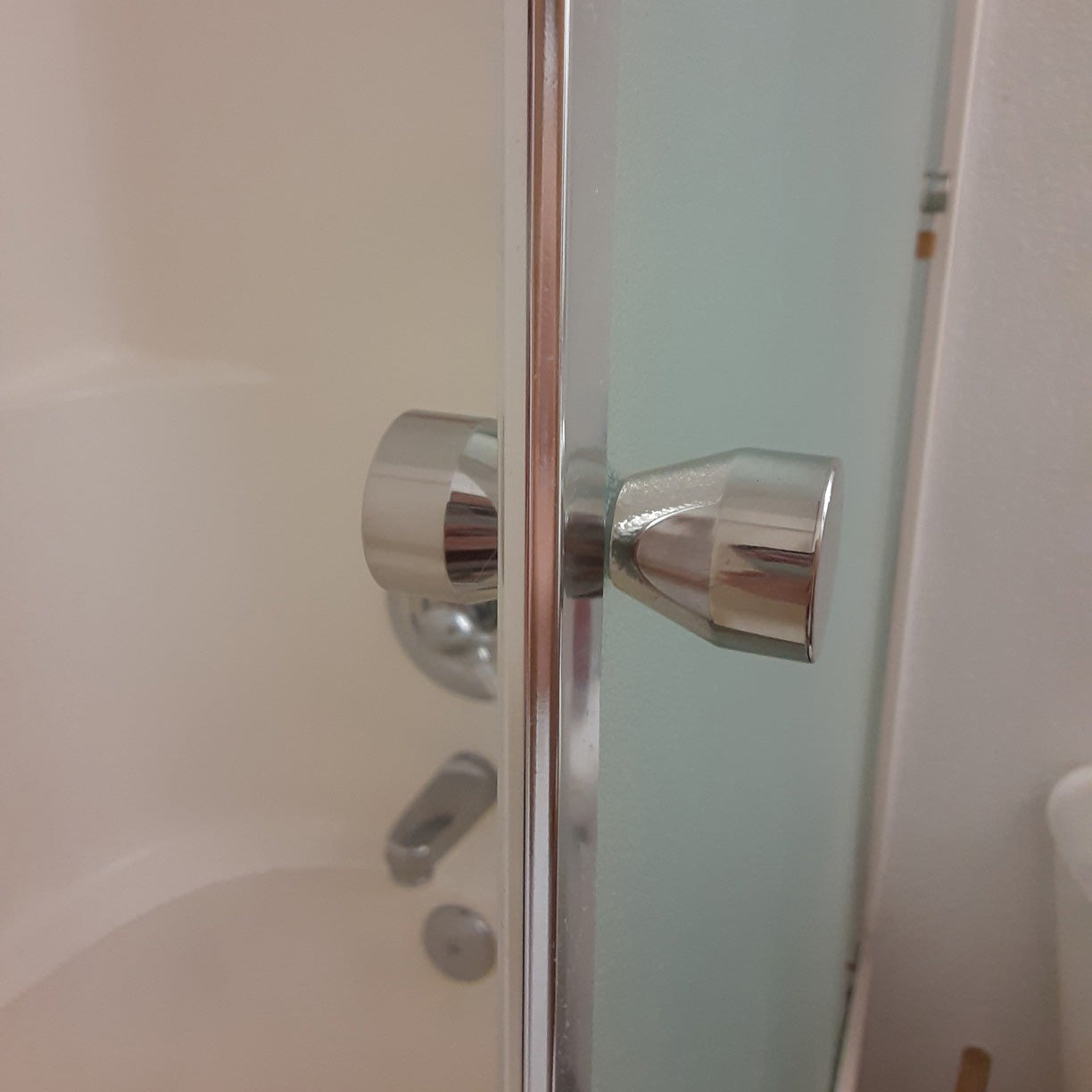 shower-glass-door-knob-bathroom-round-back-to-back-handle-pull-304-brushed-nickel www.mallsonline.com.au