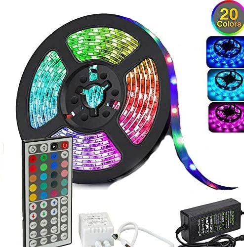 5050-rgb-led-strip-lights-waterproof-smd-300-ip65-5m-12v-44key-ir-controller www.mallsonline.com.au