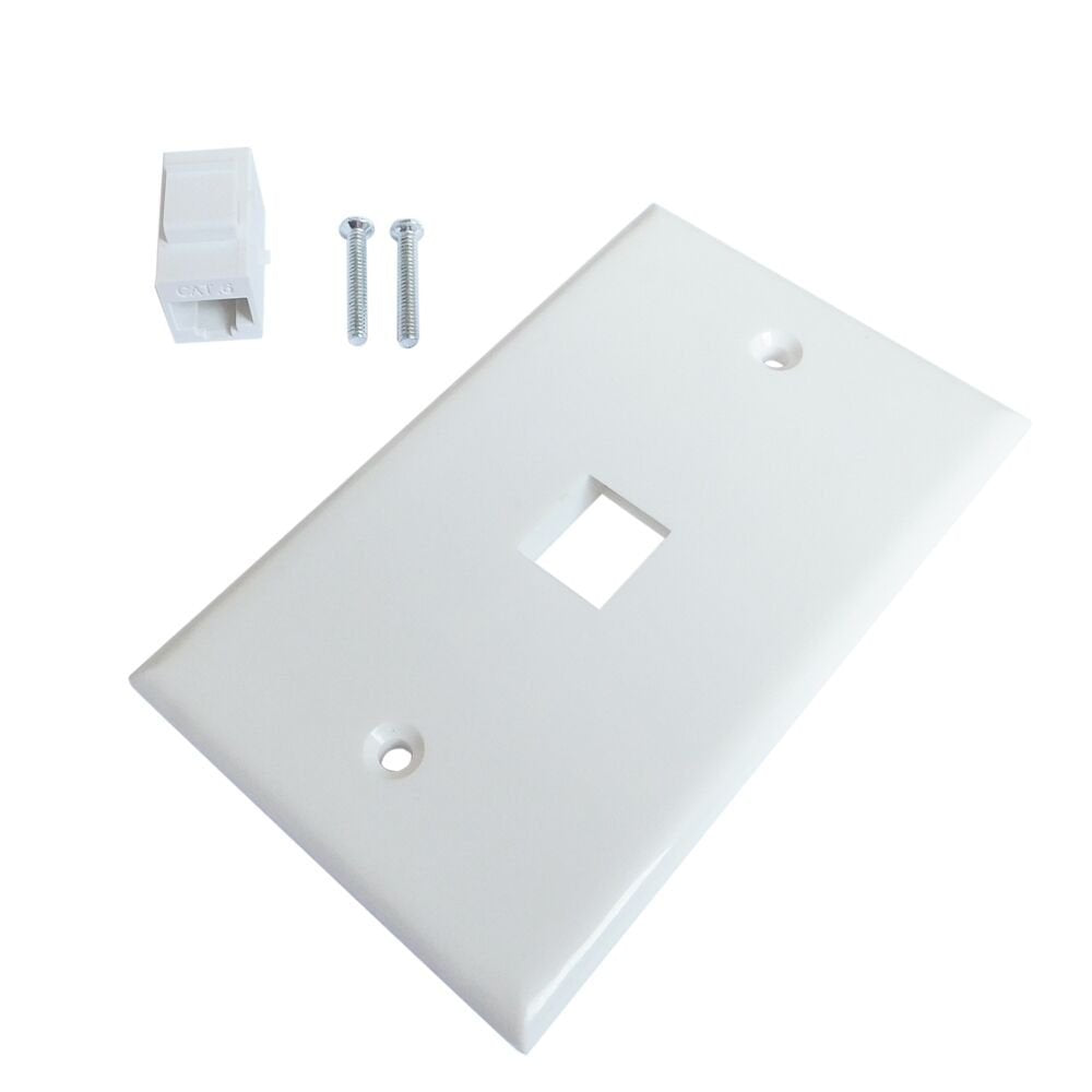 ethernet-wall-plate-1-port-cat6-ethernet-cable-wall-plate-adapter www.mallsonline.com.au
