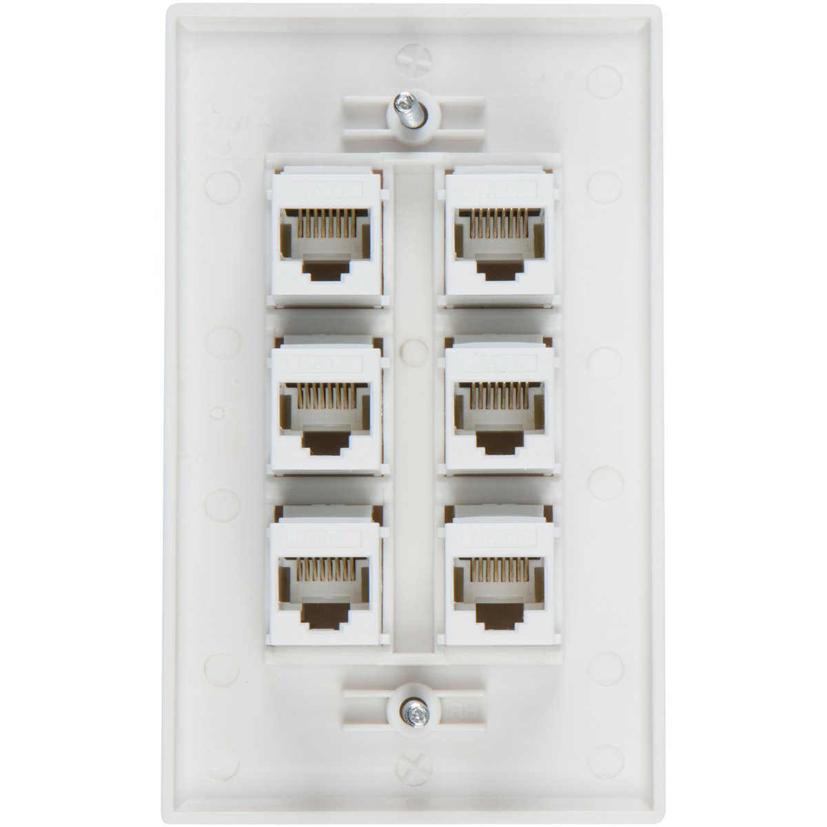 ethernet-wall-plate-6-port-cat6-ethernet-cable-wall-plate-adapter www.mallsonline.com.au