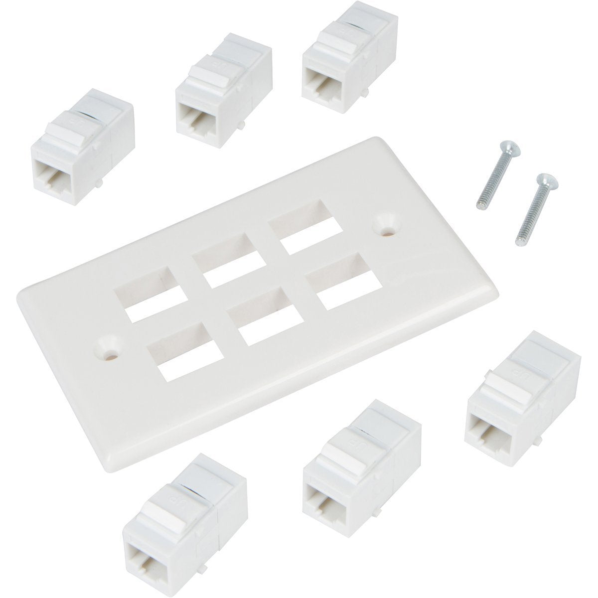 ethernet-wall-plate-6-port-cat6-ethernet-cable-wall-plate-adapter www.mallsonline.com.au