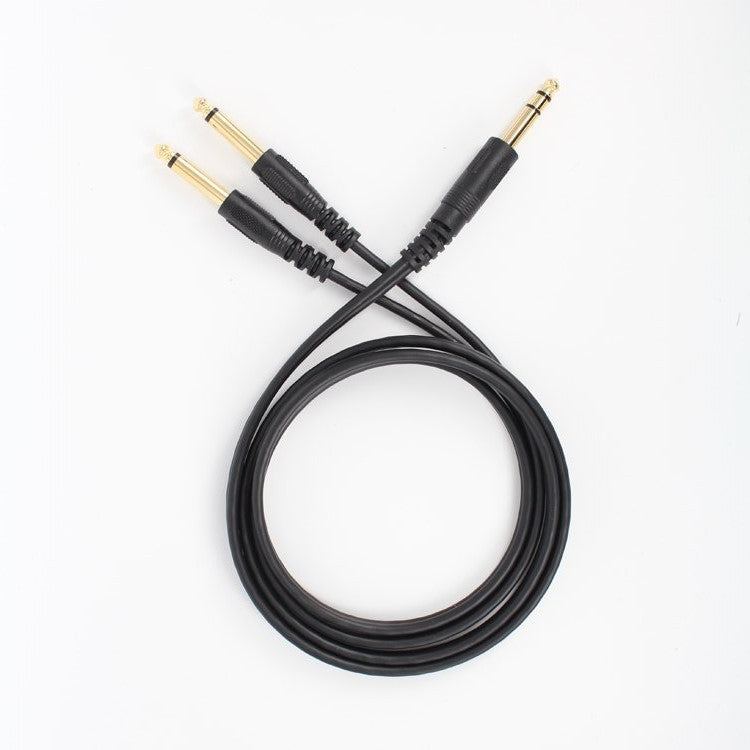 1-5m-gold-plated-6-35mm-male-to-2x-6-35mm-male-mono-y-splitter-audio-cable at www.mallsonline.com.au