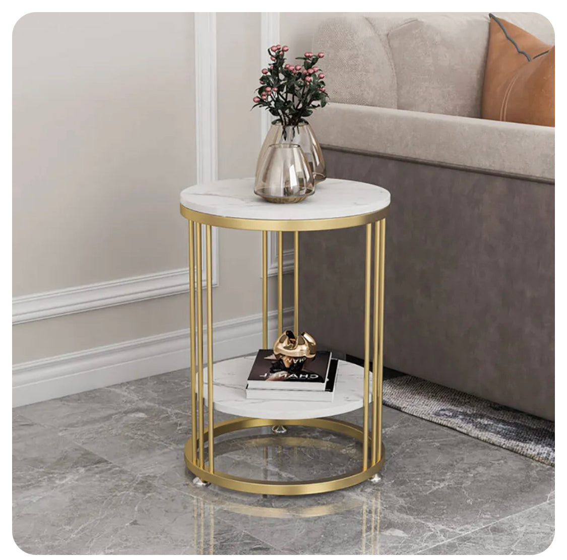 interior-ave-cleo-gold-two-shelf-stone-side-table at www.mallsonline.com.au