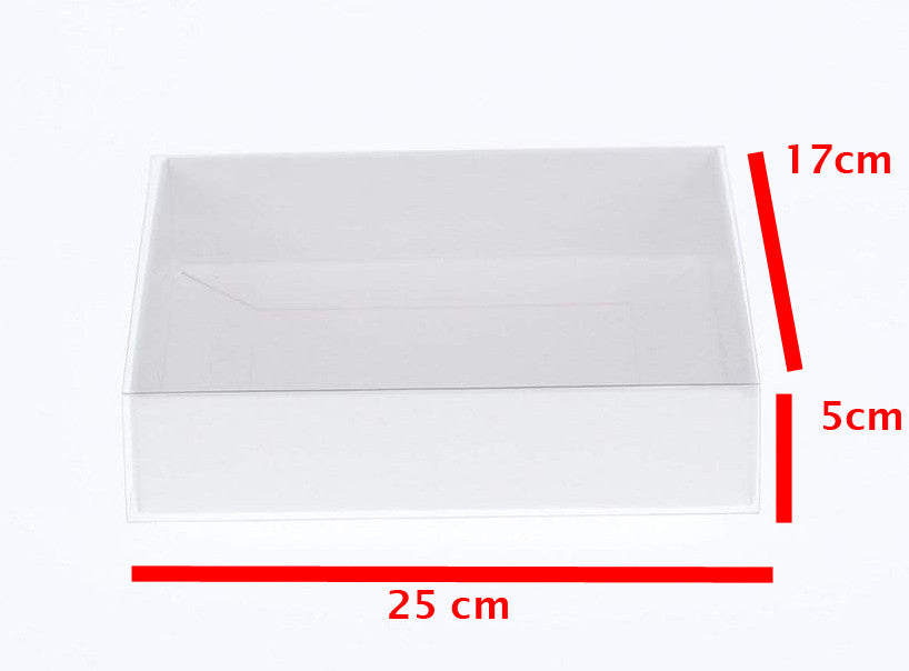 10-pack-of-white-card-box-clear-slide-on-lid-17-x-25-x-5cm-large-beauty-product-gift-giving-hamper-tray-merch-fashion-cake-sweets-xmas www.mallsonline.com.au