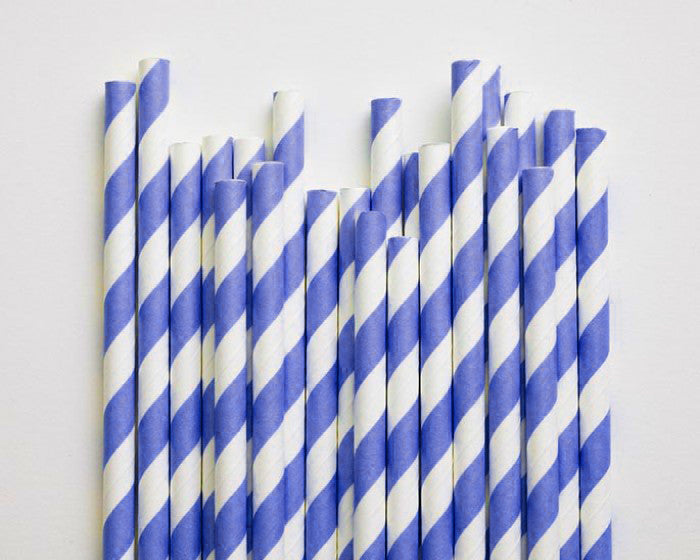 50-pack-blue-white-drinking-straws-biodegradable-eco-paper-birthday-party-event-bistro-bar-cafe-take-away www.mallsonline.com.au
