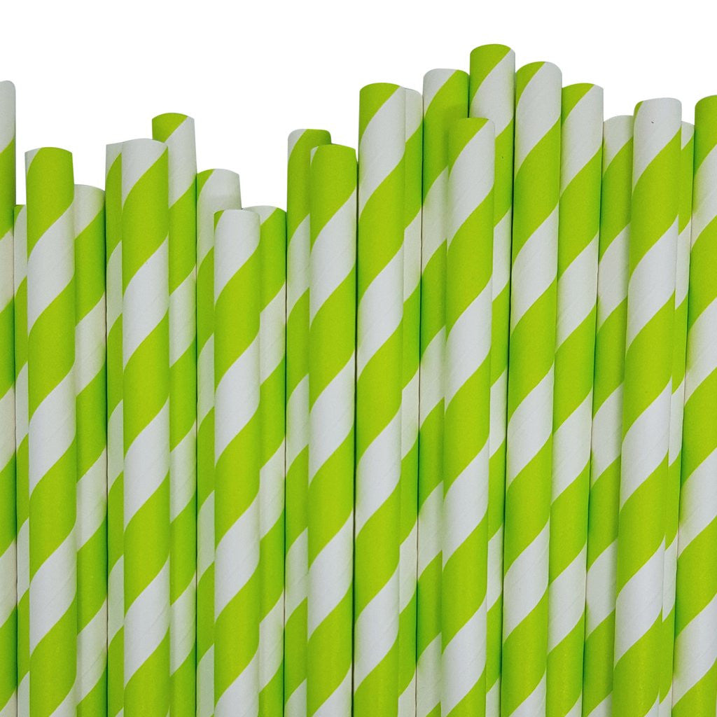 50-pack-green-white-drinking-straws-biodegradable-eco-paper-birthday-party-event-bistro-bar-cafe-take-away www.mallsonline.com.au