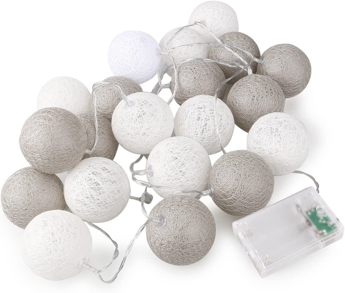 1-set-of-20-led-grey-white-5cm-cotton-ball-battery-powered-string-lights-gift-home-wedding-party-bedroom-decoration-outdoor-indoor-table-centrepiece at www.mallsonline.com.au